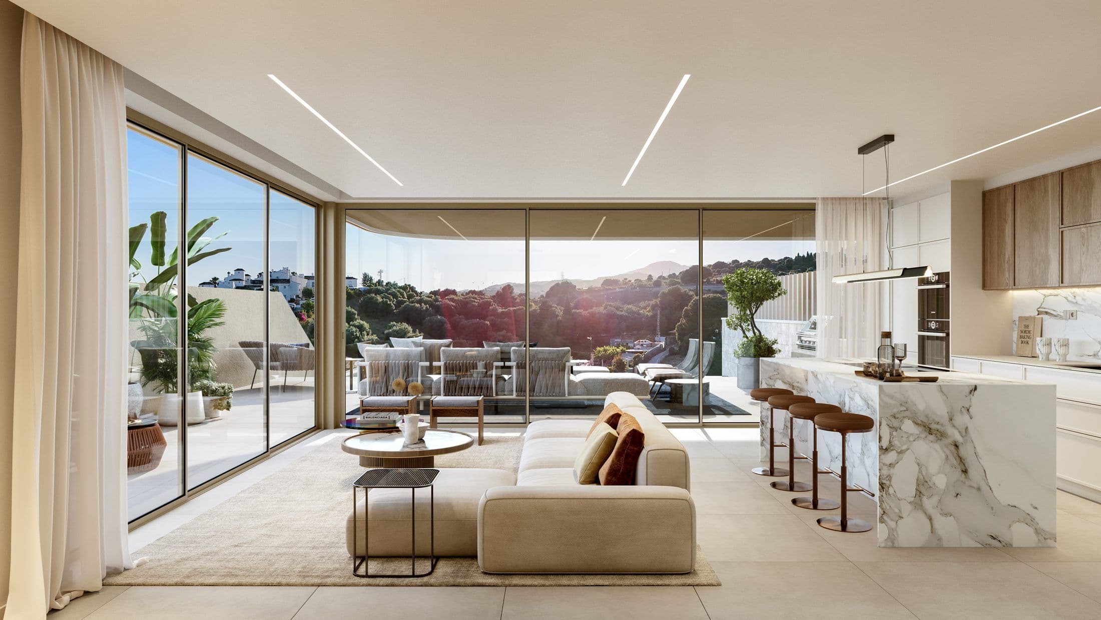 Salón terraza — Beyond Homes